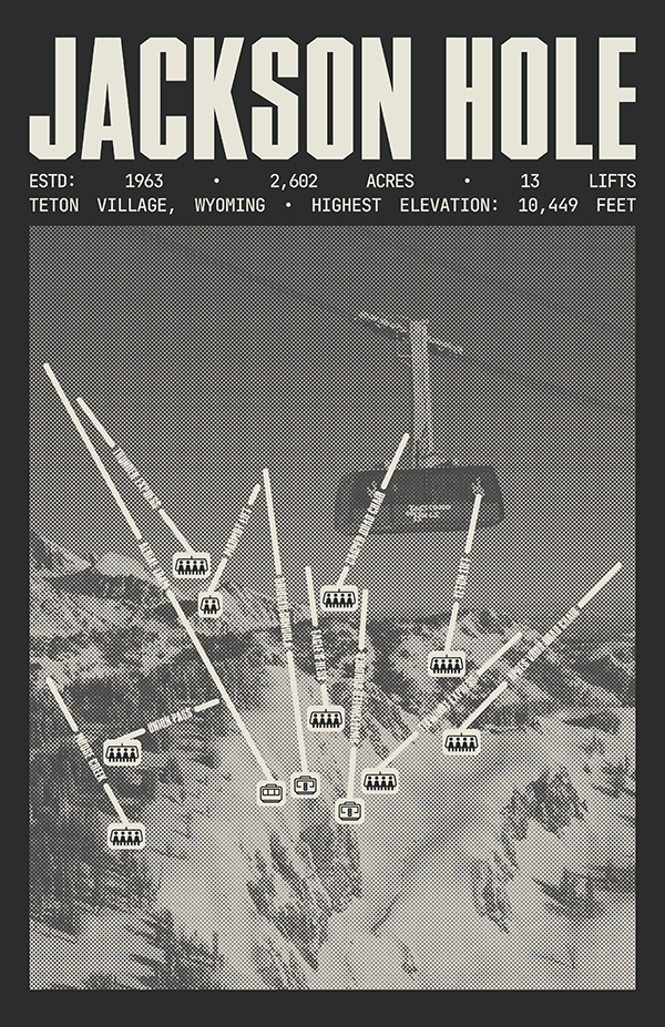 Jackson Hole Resort Poster
