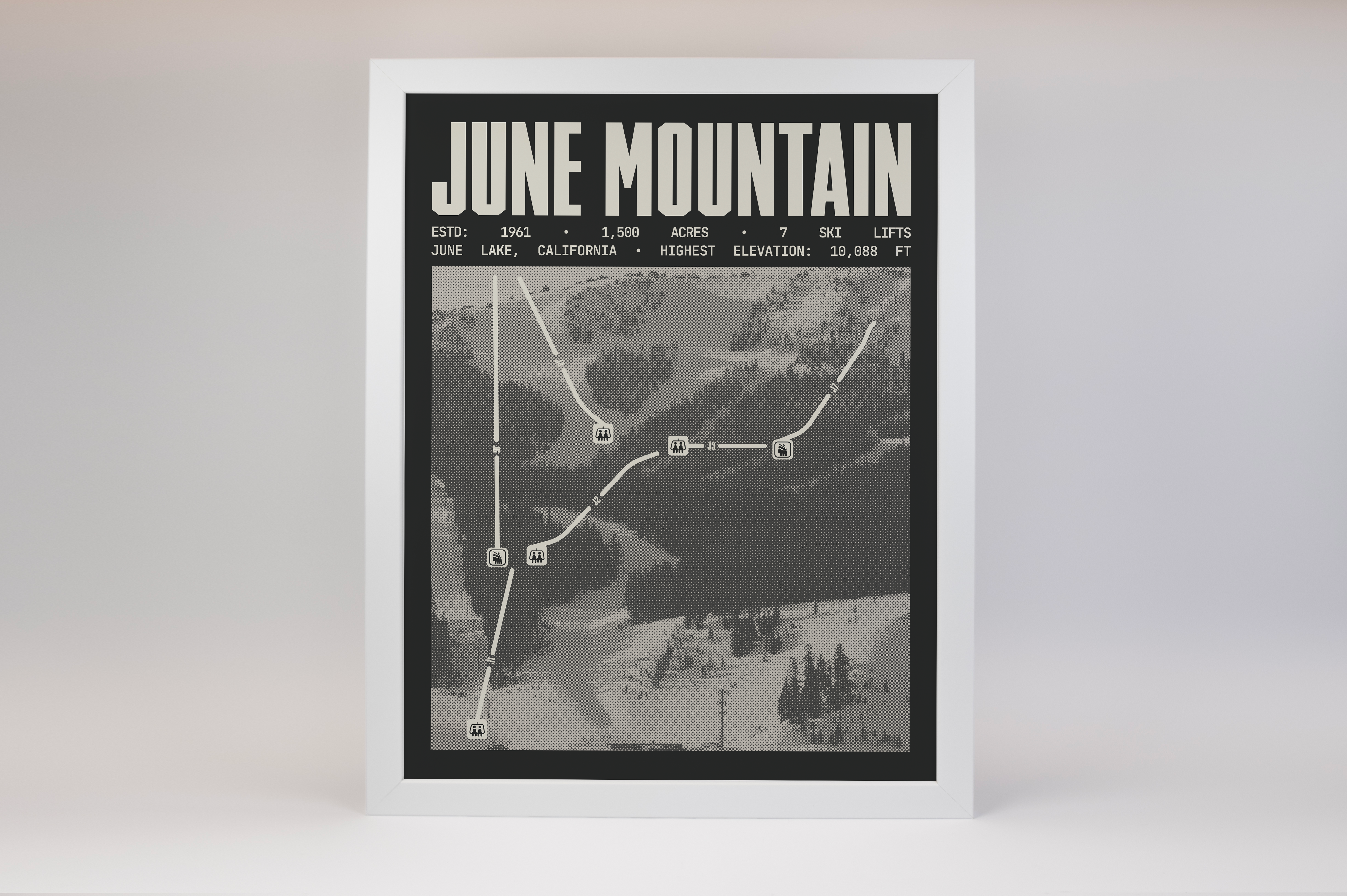 June Mountain Ski Resort Poster