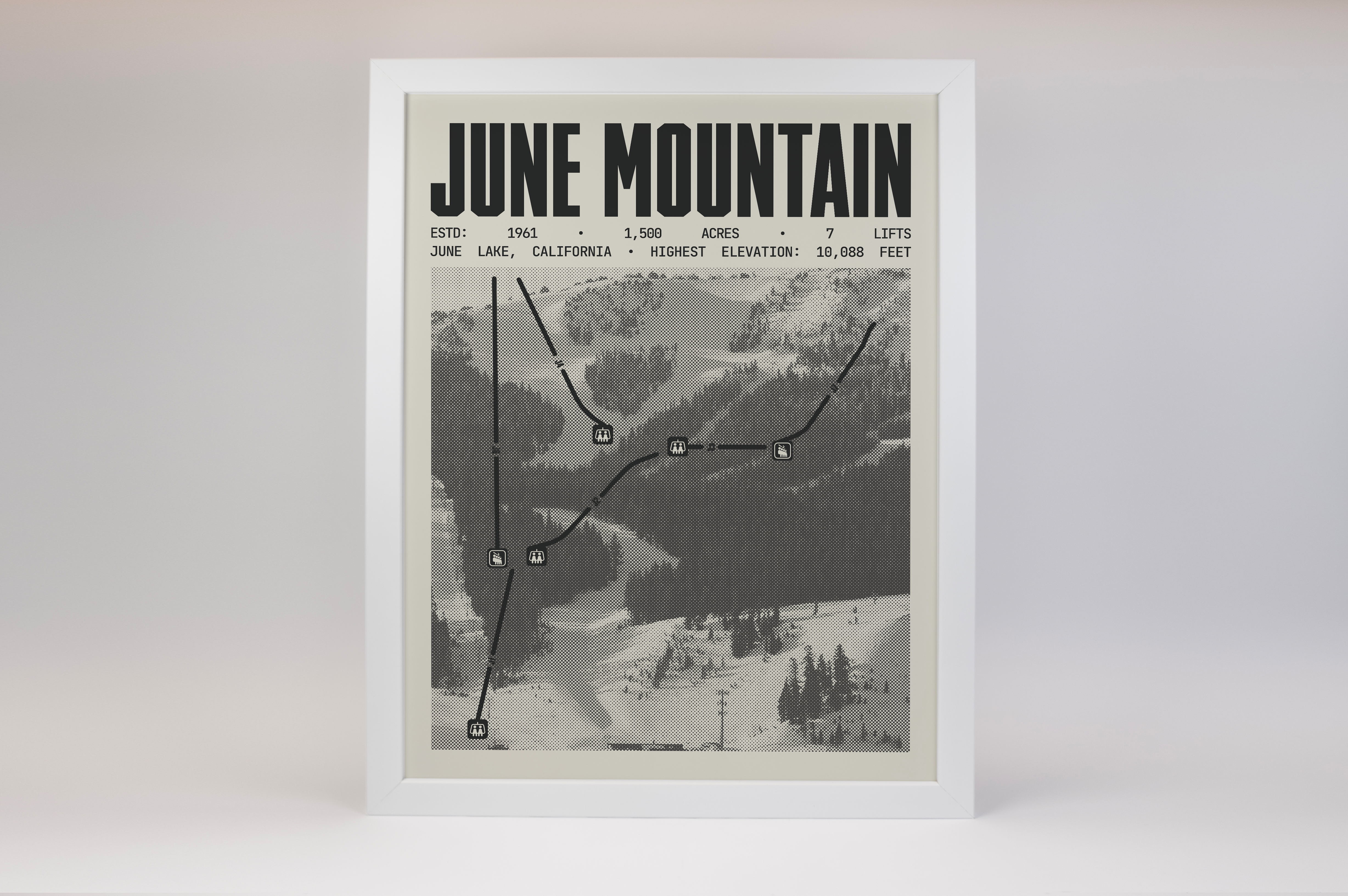June Mountain Resort Poster