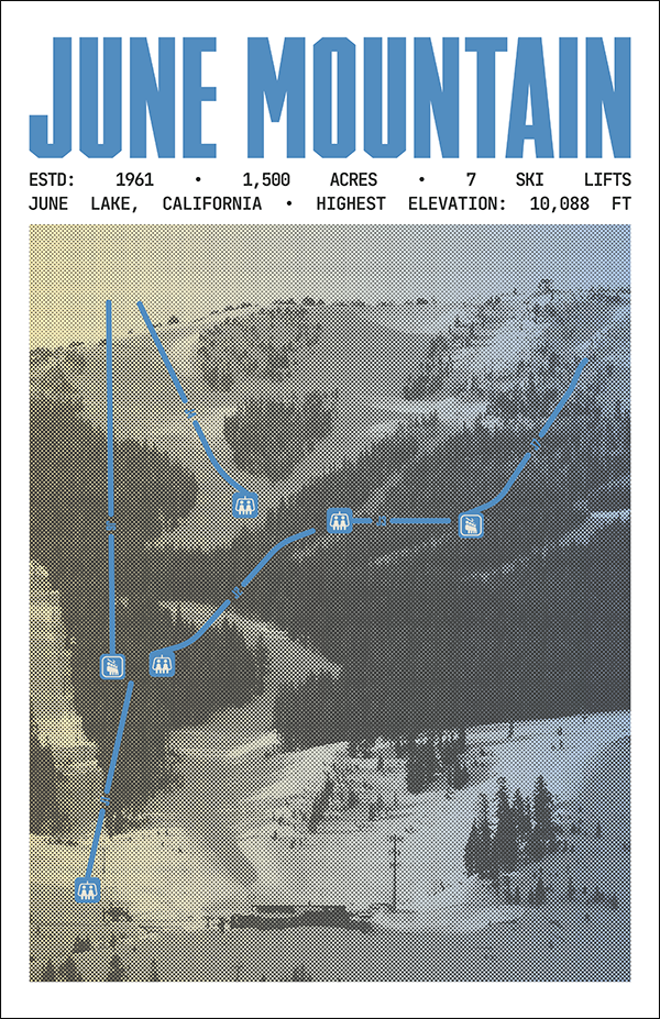 June Mountain Ski Resort Poster