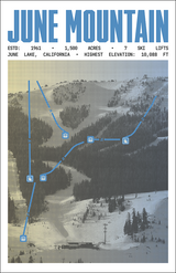 June Mountain Ski Resort Poster