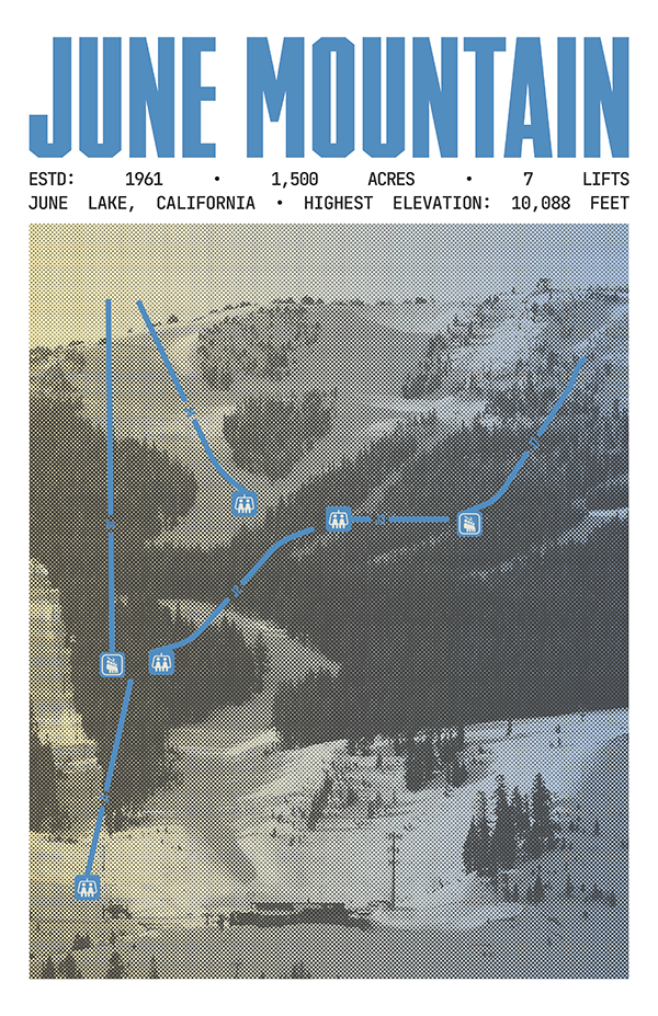 June Mountain Resort Poster