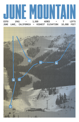 June Mountain Resort Poster