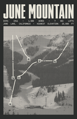 June Mountain Ski Resort Poster
