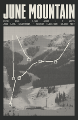 June Mountain Resort Poster