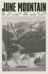 June Mountain Ski Resort Poster