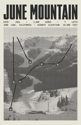 June Mountain Resort Poster