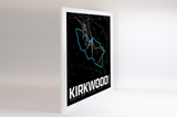 Kirkwood Resort Map Poster – California