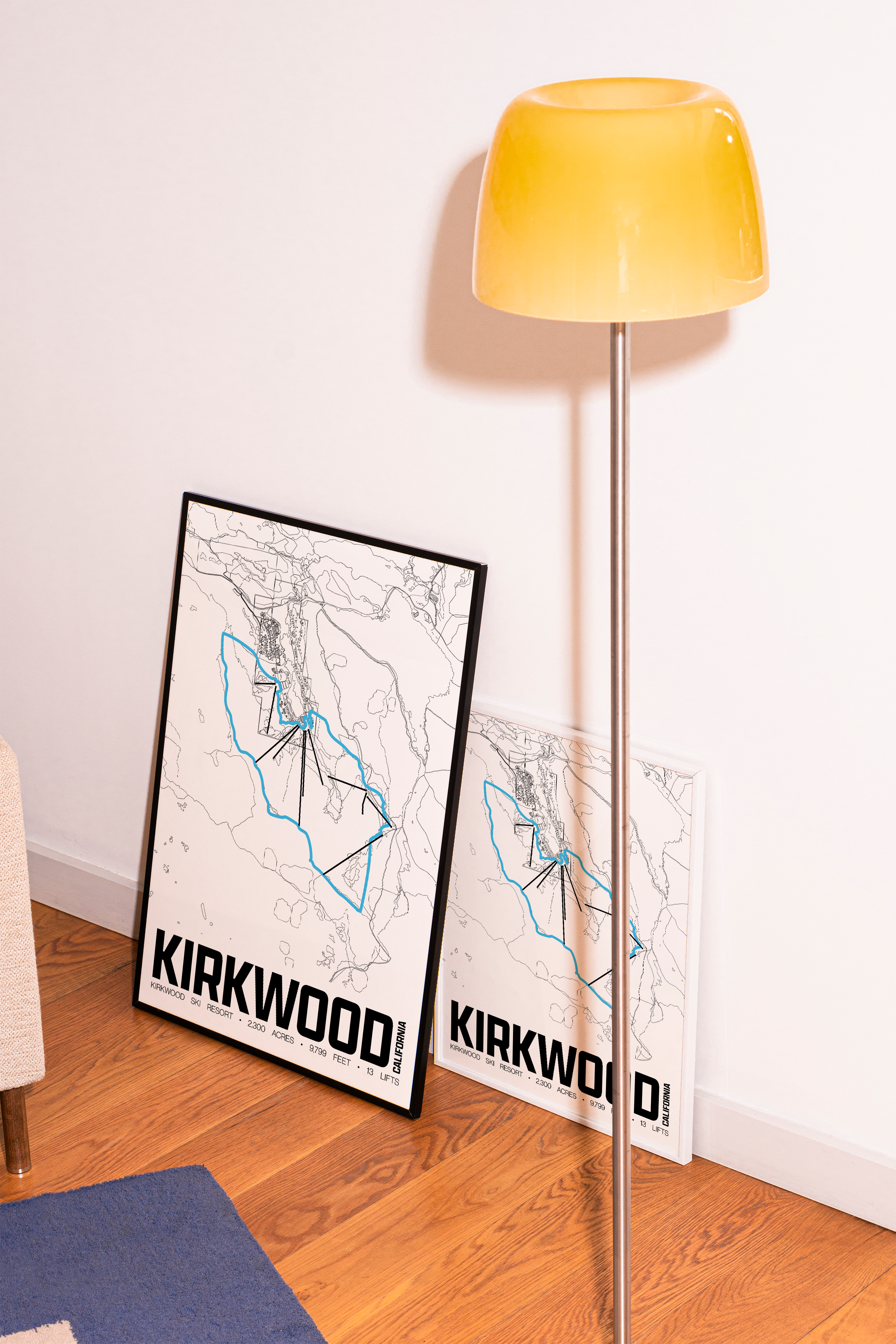 Kirkwood Resort Map Poster – California