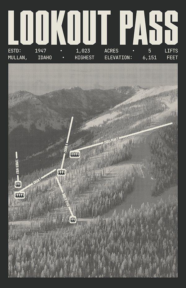 Lookout Pass Resort Poster