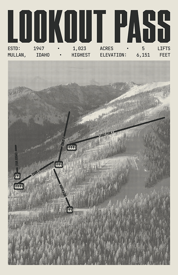 Lookout Pass Resort Poster