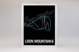 Loon Mountain Resort Map Poster – New Hampshire