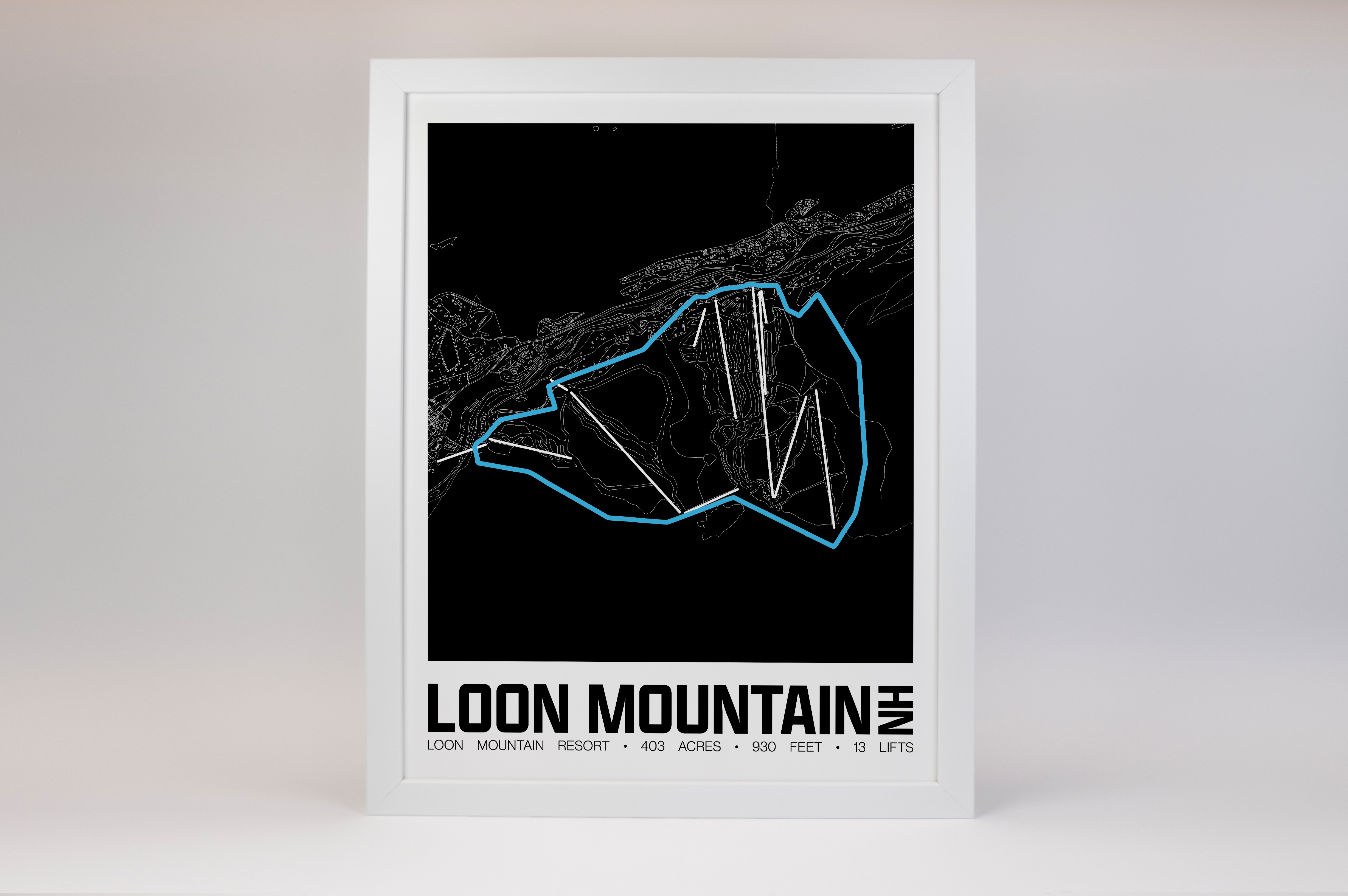 Loon Mountain Resort Map Poster – New Hampshire