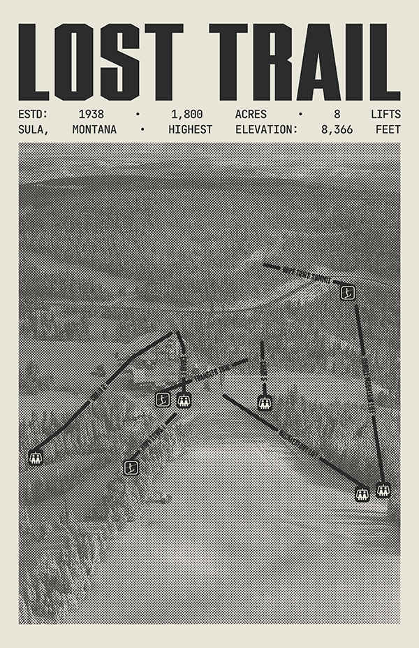 Lost Trail Powder Mountain Resort Poster
