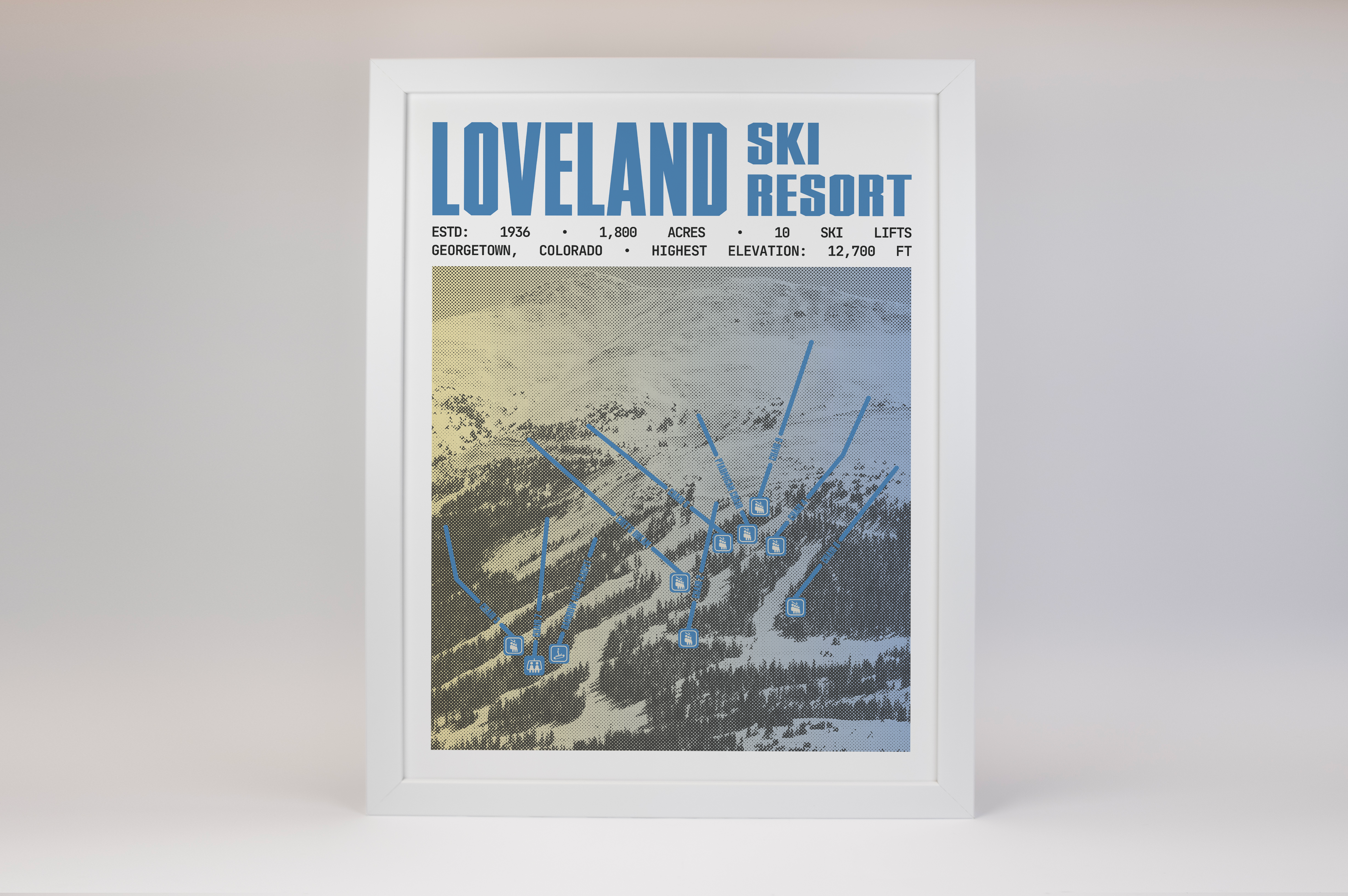 Loveland Ski Resort Poster