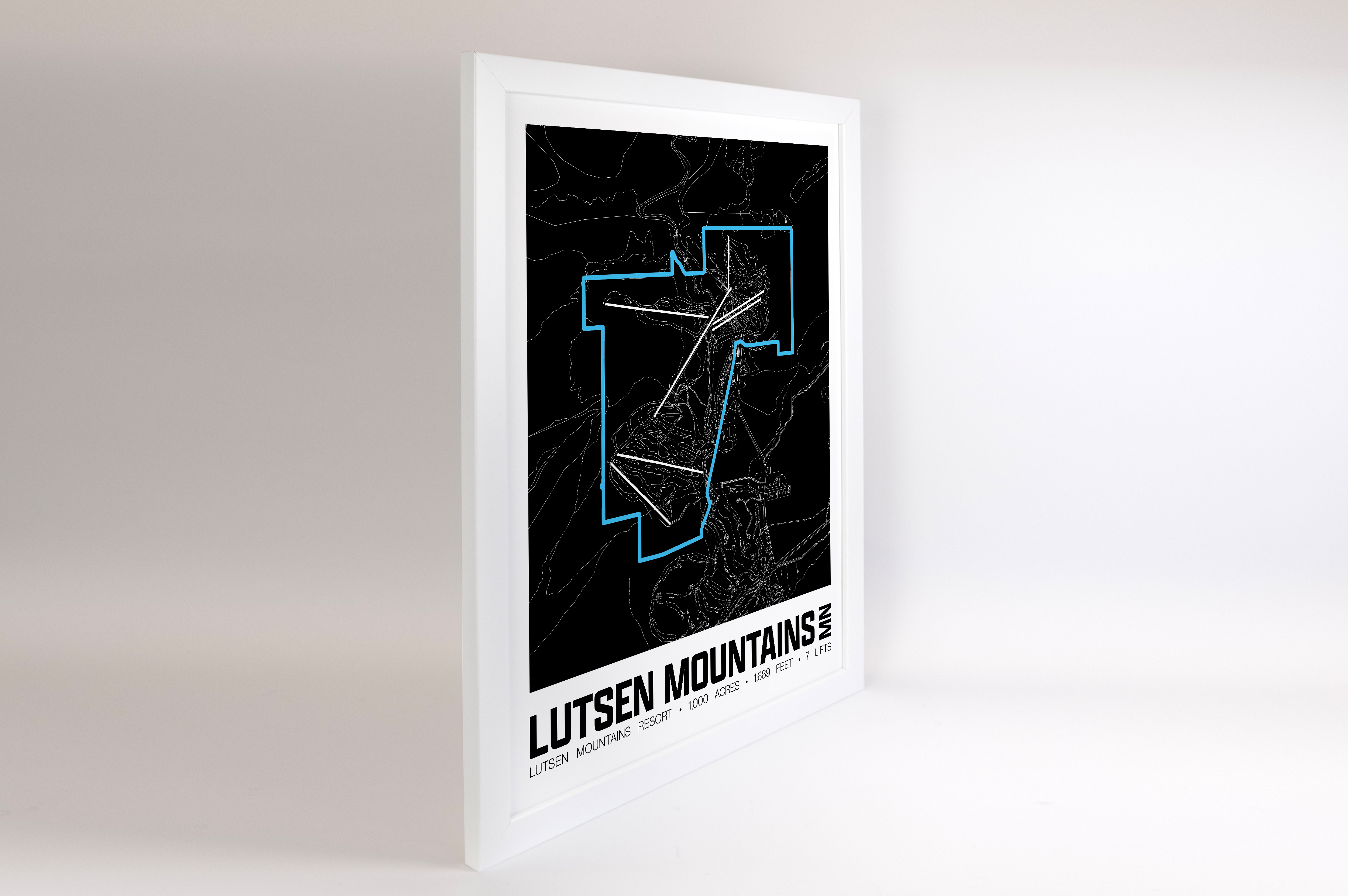 Lutsen Mountains Resort Map Poster – Minnesota