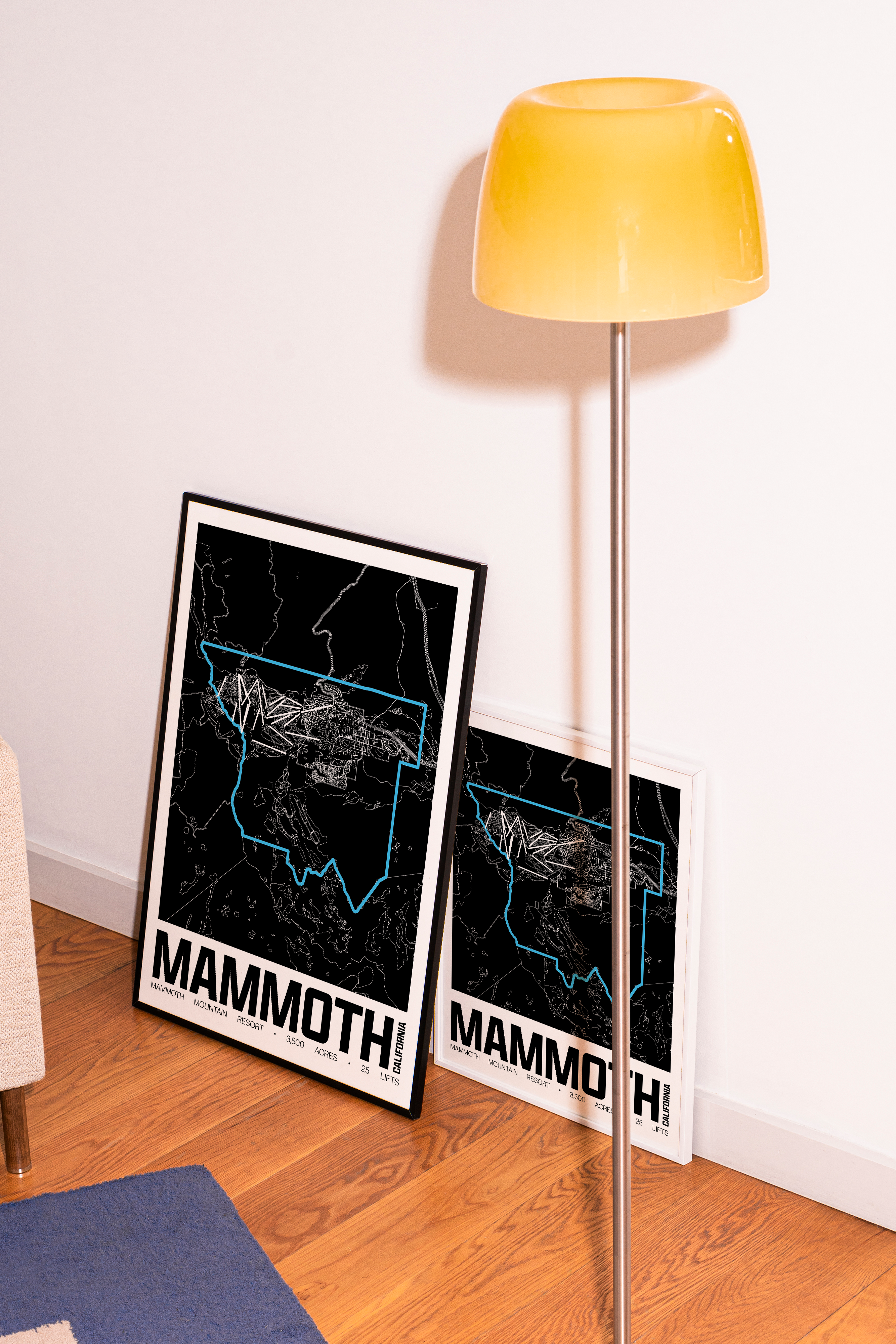 Mammoth Mountain Resort Map Poster – California