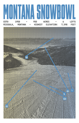 Montana Snowbowl Resort Poster