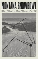 Montana Snowbowl Resort Poster