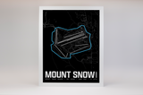 Mount Snow Resort Map Poster – Vermont