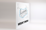 Mount Snow Resort Map Poster – Vermont