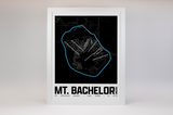 Mt. Bachelor  Resort Map Poster – Oregon