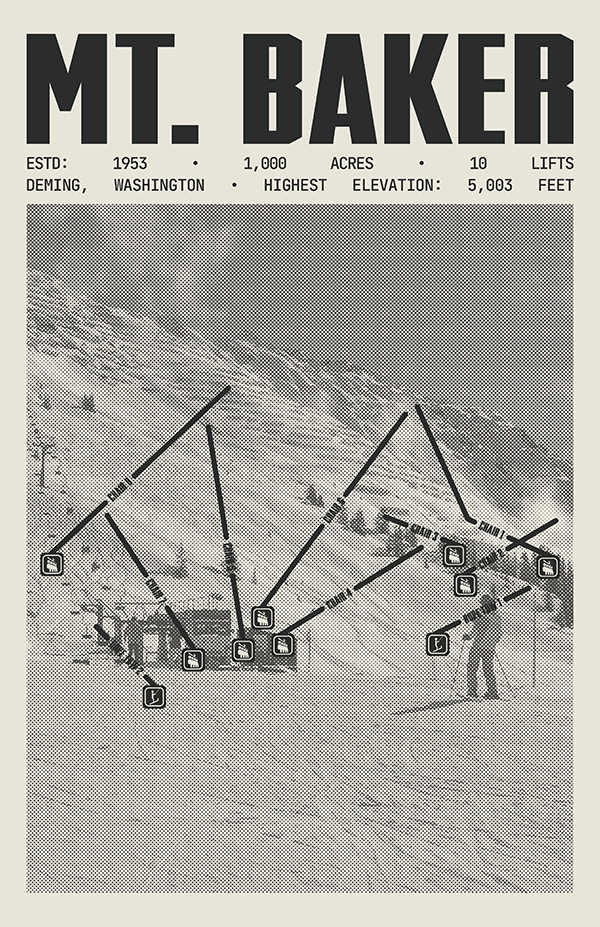 Mt. Baker Resort Poster