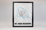 Mt. Hood Meadows Resort Map Poster – Oregon