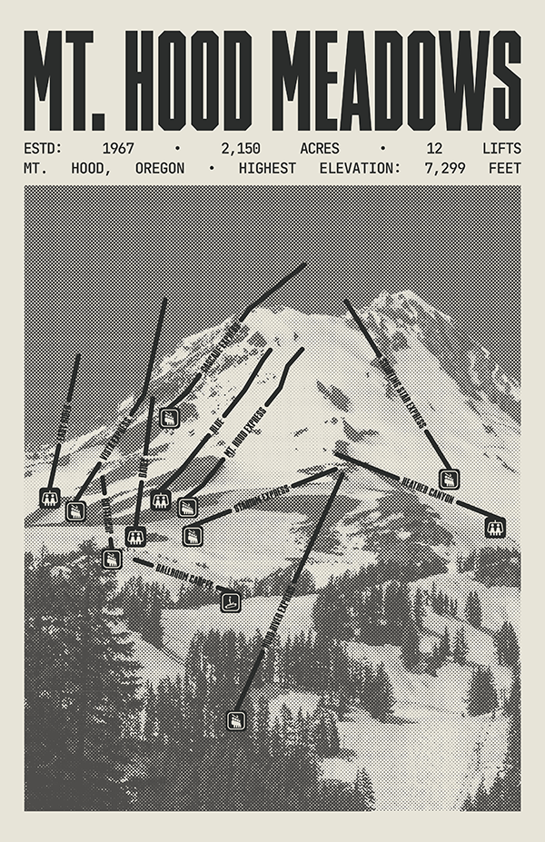 Mt. Hood Meadows Resort Poster