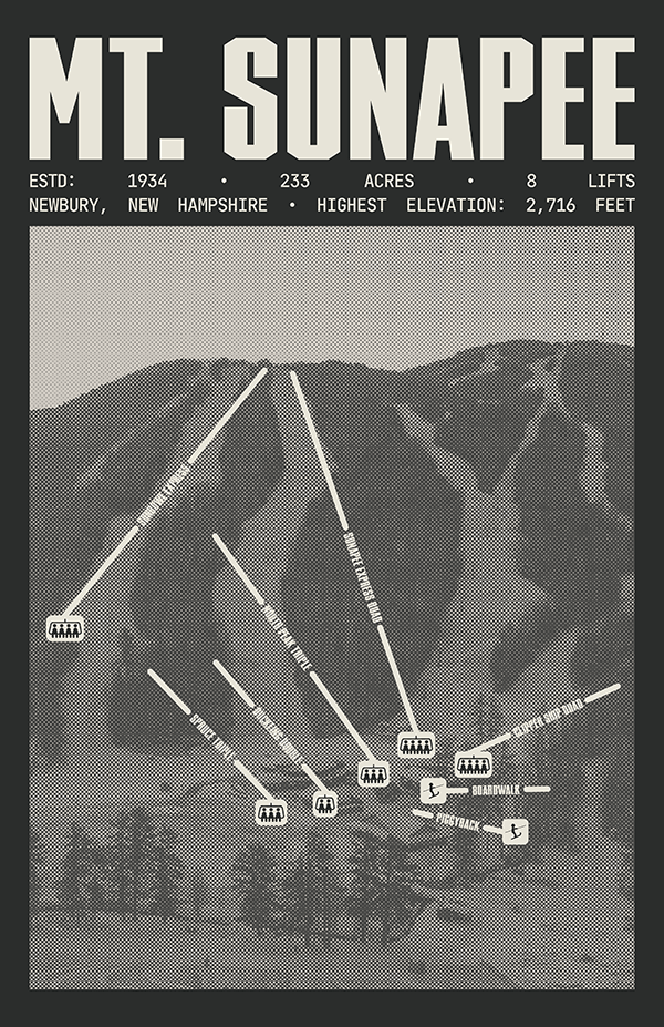 Mt. Sunapee Resort Poster