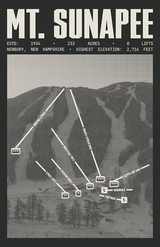 Mt. Sunapee Resort Poster