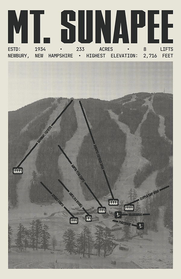 Mt. Sunapee Resort Poster