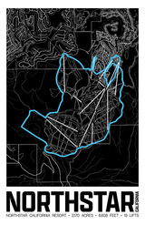 Northstar California Resort Map Poster – California