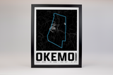 Okemo Resort Map Poster – Vermont