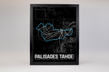 Palisades Tahoe Resort Map Poster – California