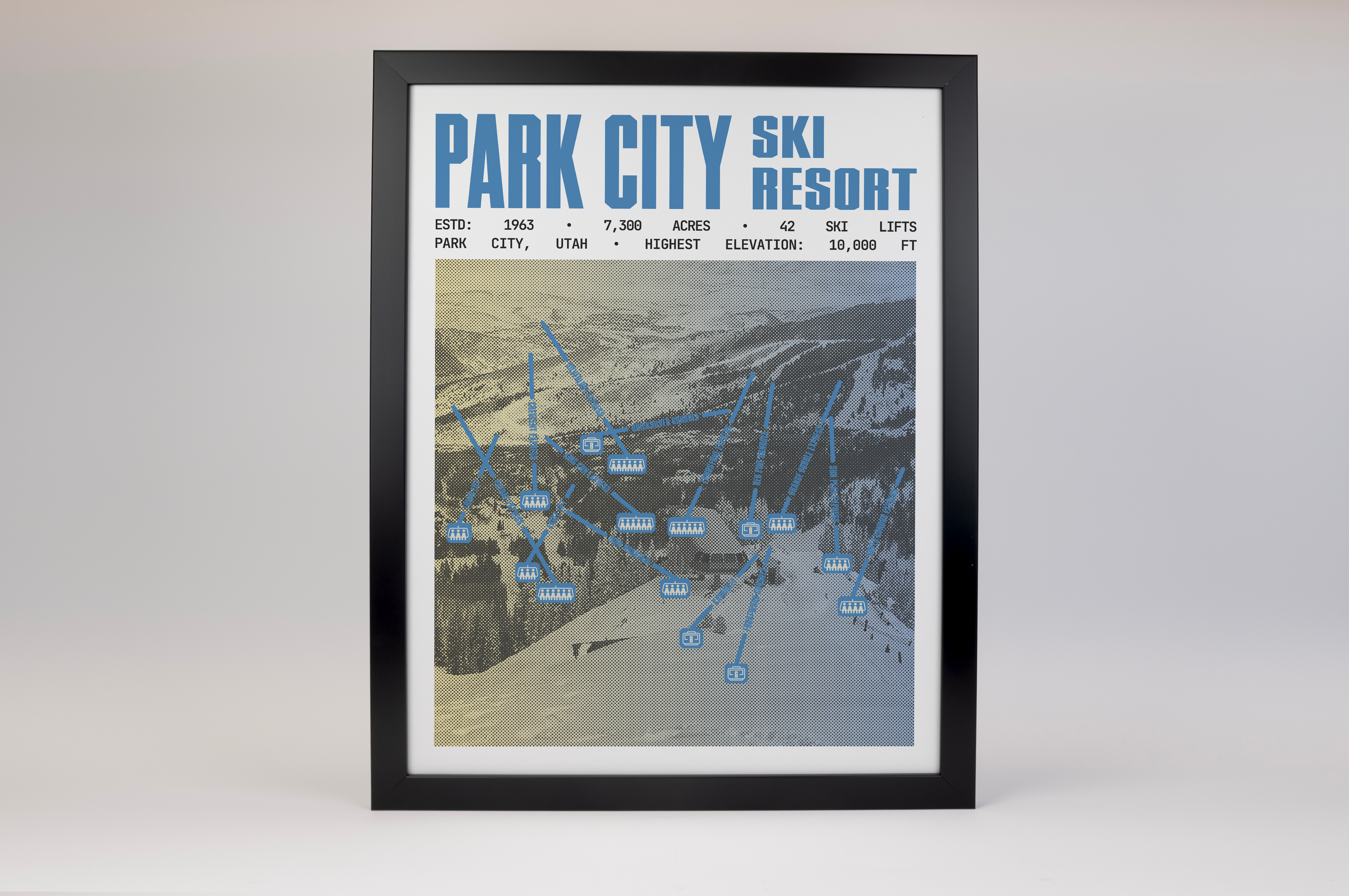 Park City Ski Resort Poster