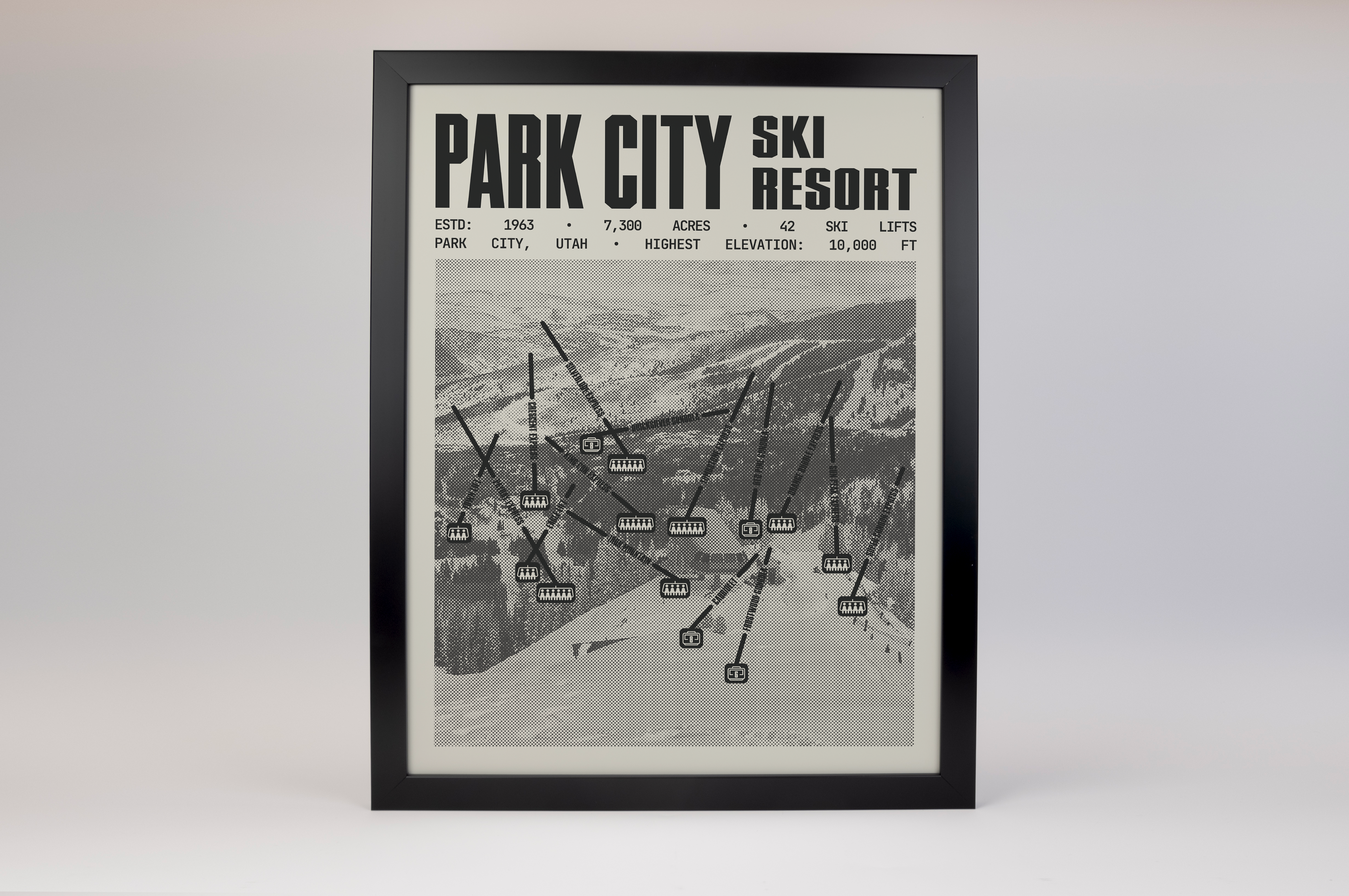 Park City Ski Resort Poster