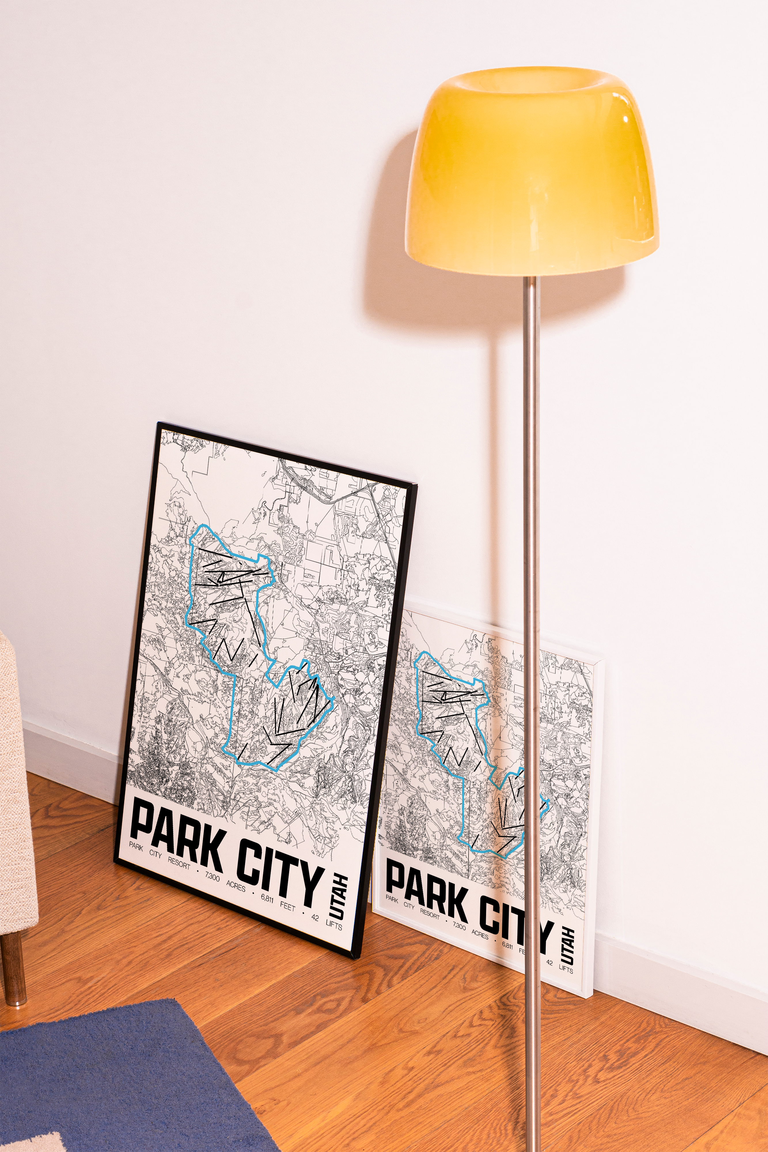 Park City Resort Map Poster – Utah