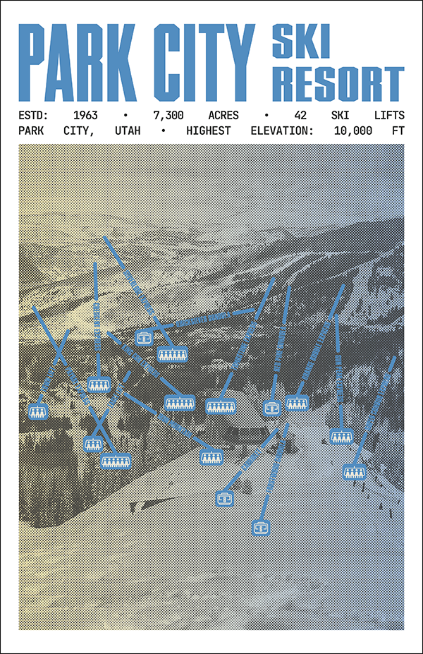 Park City Ski Resort Poster