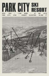 Park City Ski Resort Poster