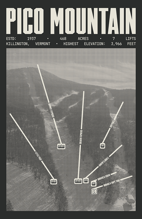 Pico Mountain Resort Poster