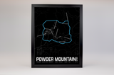 Powder Mountain Resort Map Poster – Utah