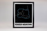 Powder Mountain Resort Map Poster – Utah