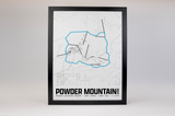 Powder Mountain Resort Map Poster – Utah
