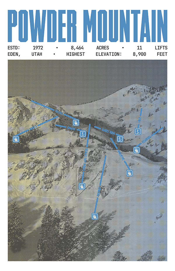 Powder Mountain Resort Poster