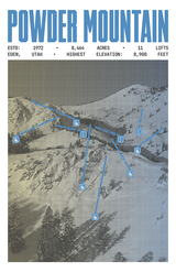 Powder Mountain Resort Poster