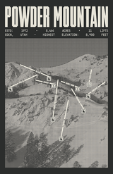 Powder Mountain Resort Poster