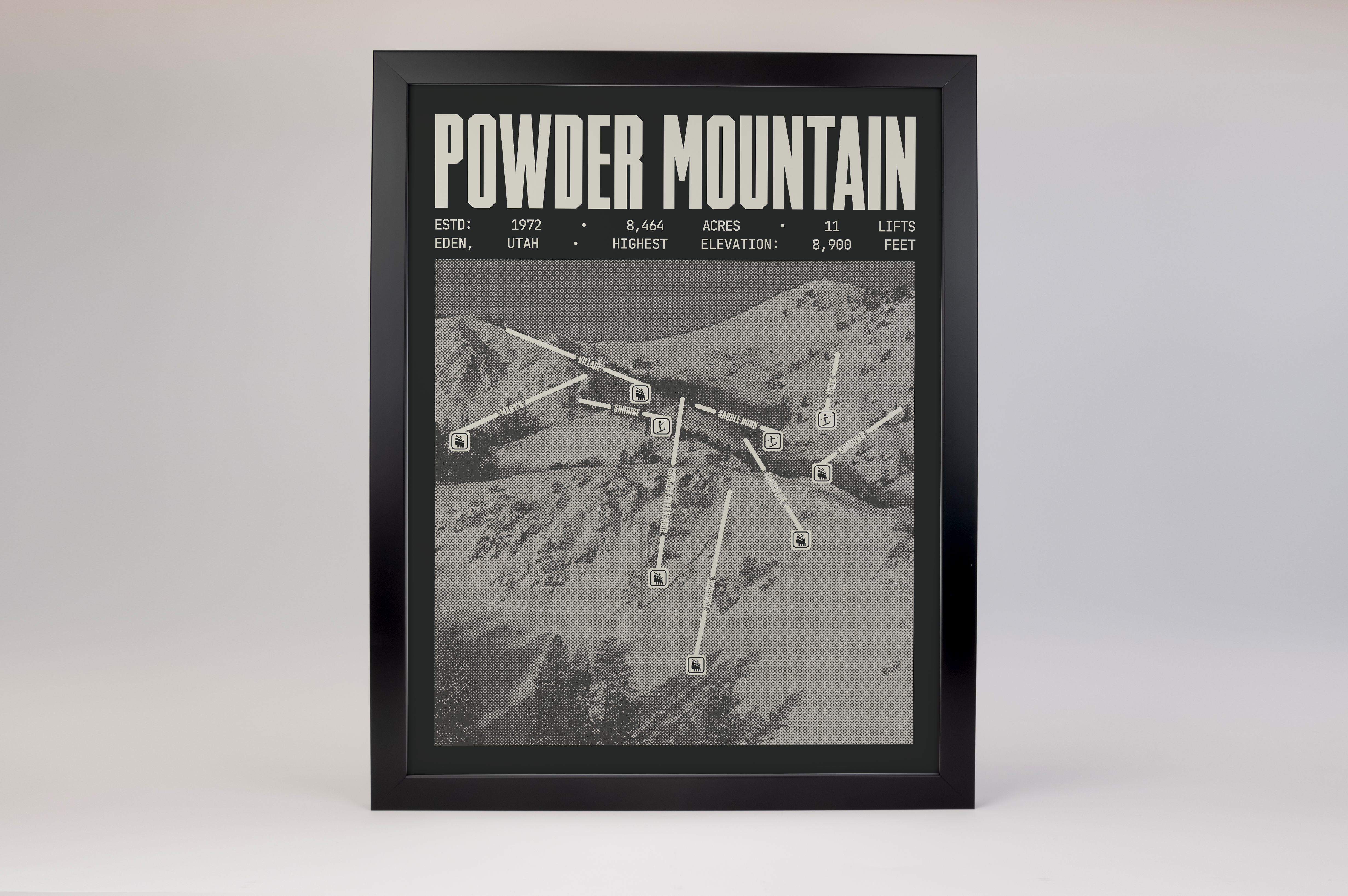 Powder Mountain Resort Poster