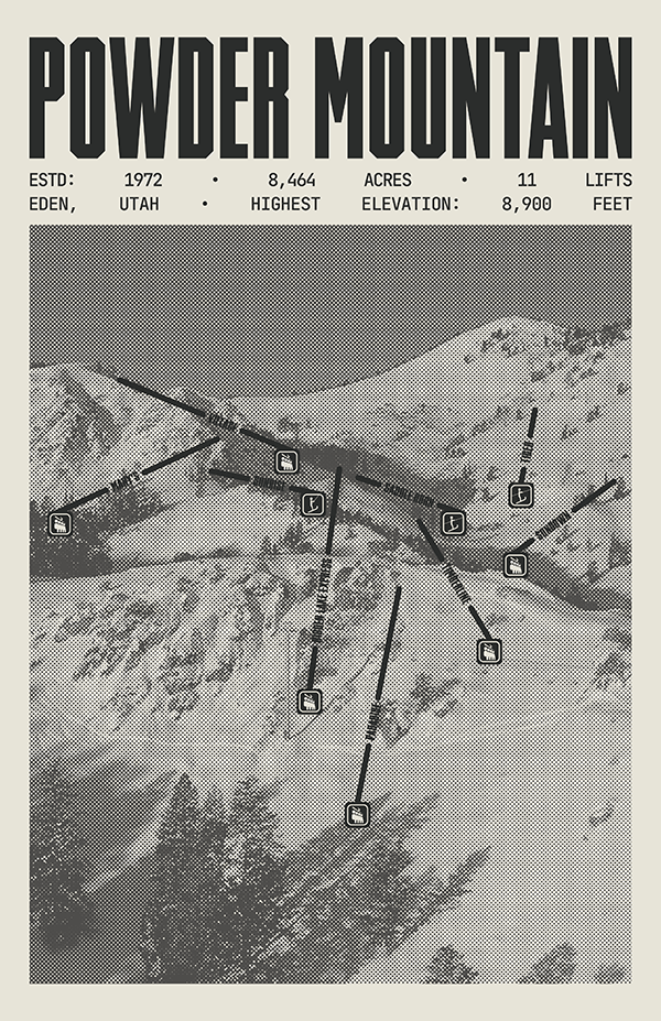 Powder Mountain Resort Poster