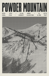 Powder Mountain Resort Poster